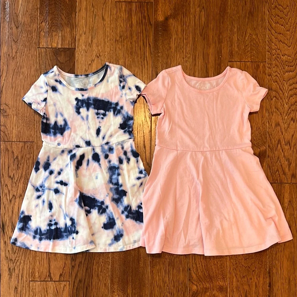The Children’s Place Set of Two Dresses, Pink/Tie-Dye